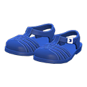 sandalia de goma [Azul marino] (Azul/Azul)
