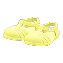 sandalia de goma [Amarillo] (Amarillo/Amarillo)