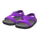 outdoor sandals [Purple] (Purple/Black)