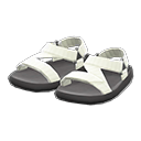 paire de sandales de rando [Blanc] (Blanc/Noir)