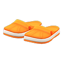 slip-on sandals [Orange] (Orange/Orange)