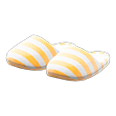 Paar Pantoffeln [Gelb] (Gelb/Weiß)