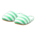 house slippers [Green] (Green/White)