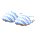 pantufla hogareña [Azul] (Turquesa/Blanco)