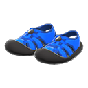 sporty sandals [Blue] (Blue/Black)