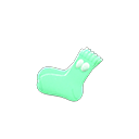 pom-pom socks [Green] (Green/White)