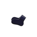 calcetín sencillo [Negro] (Negro/Negro)
