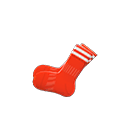 soccer socks [Red] (Red/White)