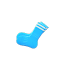 soccer socks [Light blue] (Aqua/White)