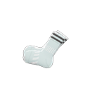 soccer socks [White] (White/Black)