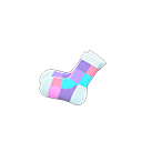 color-blocked socks [White] (White/Colorful)