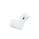 simple-accent socks [White] (White/Black)