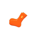 simple-accent socks [Orange] (Orange/Yellow)