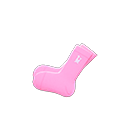 单一图案袜 [粉红] (粉红/白色)