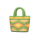 Image of Diamond-weave basket bag