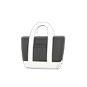 simple tote bag [Black & white] (Black/White)