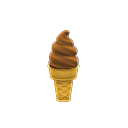 チョコレートソフトクリームの画像