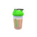 vaso licuado de proteínas [Verde] (Verde/Marrón)