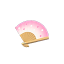 Main image of Peachy-pink folding fan