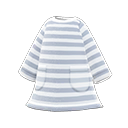vestito a righe [Grigio] (Grigio/Bianco)