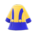 retro A-line dress [Blue] (Yellow/Blue)
