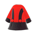 ретро-платье «Трапеция» [Черный] (Красный/Черный)