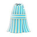繞頸連身裙 [淺藍色] (水藍色/白色)