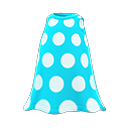 платье в горох [Голубой] (Аквамариновый/Белый)