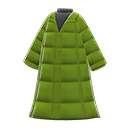 abrigo largo acolchado [Verde] (Verde/Negro)