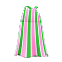 maxi robe à rayures [Vert] (Vert/Rose)