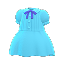 vestito plissettato [Blu chiaro] (Blu chiaro/Blu)