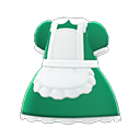 vestido doncella [Verde] (Verde/Blanco)