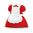 maid dress [Red] (Red/White)