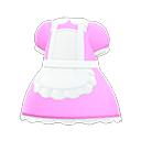 vestito da domestica [Rosa] (Rosa/Bianco)