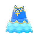 vestido ballet [Azul] (Azul/Amarillo)