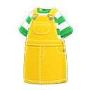 背带裙 [黄色] (黄色/绿色)