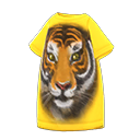 vestido camiseta tigre [Amarillo] (Naranja/Amarillo)