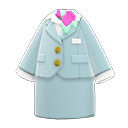 uniforme de azafata [Gris] (Gris/Rosa)
