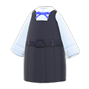 uniforme de réceptionniste [Noir] (Noir/Blanc)