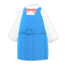 uniforme de réceptionniste [Bleu clair] (Bleu clair/Blanc)