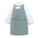 uniforme de réceptionniste [Gris] (Gris/Blanc)