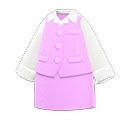 uniforme de oficinista [Rosa] (Rosa/Blanco)