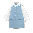 uniforme de oficinista [Gris] (Gris/Blanco)