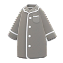 pajama dress [Gray] (Gray/White)
