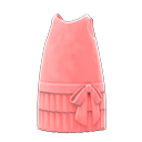 ретро-платье без рукавов [Розовый] (Розовый/Розовый)
