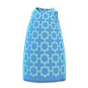 jurk met grote print [Blauw] (Blauw/Lichtblauw)