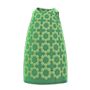 свободн. платье с узором [Зеленый] (Зеленый/Зеленый)