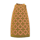 robe à larges motifs [Brun] (Brun/Orange)