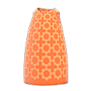robe à larges motifs [Orange] (Orange/Orange)