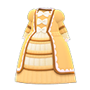vestido de la realeza [Amarillo] (Naranja/Naranja)
